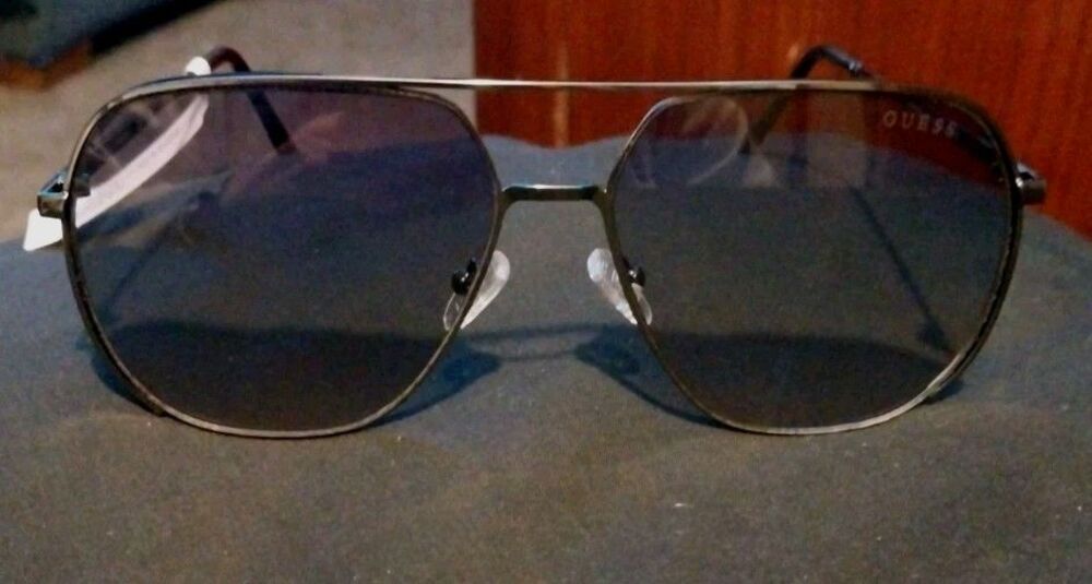 New GUESS Double Bridge Aviator Sunglasses GO00064 Classic Gold & Brown
